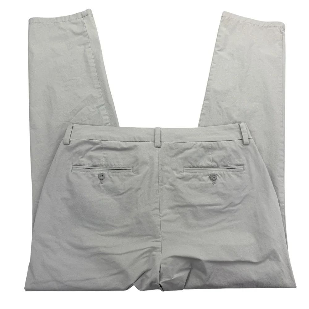 Vineyard Vines Pants Mens 34 X 32 Gray Chino Microfiber Stretch On-The-Go Pant